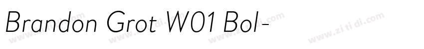 Brandon Grot W01 Bol字体转换 Brandon Grot W01 Bol字体转换